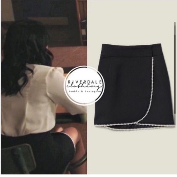 Sandro Vicky Embellished Wrap Mini Skirt 2/M - Picture 3 of 6